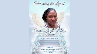 Celebrating The Life Of Sharia Ruth Linda Likonda [upl. by Katleen476]