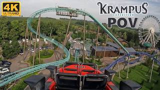 Krampus Expedition POV Back Row 4K 60FPS Nigloland Mack Water Coaster  NonCopyright [upl. by Asemaj740]