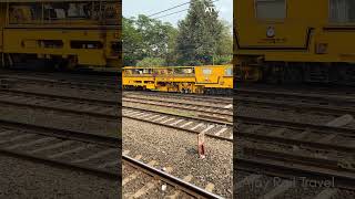 RAIL TRACK MAINTAINCE TRAIN  railexpress expresstrain indianrailways railwayexpress railfans [upl. by Chandless]