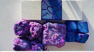 Dyed Purple amp Pasted Block Gym Chalk Compilation  Oddly Satisfying  WeekendCrusherASMR [upl. by Grose]