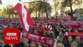 Hillsborough vigil sings Youll Never Walk Alone  BBC News [upl. by Gwenneth68]