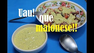 MAIONESE CASEIRA LOW CARB Rápida Fácil Deliciosa [upl. by Payson]