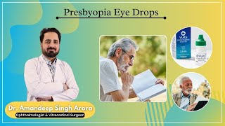 Presbyopia eye drops  Arora eye hospital and retina center [upl. by Araec]