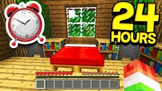 PLAYING MINECRAFT FOR 24 HOURS STRAIGHT [upl. by Ritter]