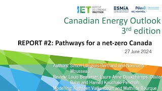 Report 2  3rd edition Canadian Energy Outlook [upl. by Odnomyar59]