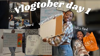 Vlogtober Day 1  Lock in with me for Q4  bullet journal setup amp Self care pickups [upl. by Rramel517]