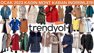 TRENDYOL KADIN MONT KABAN İNDİRİMLERİ  OCAK 2023  TRENDYOL GİYİM KAMPANYALARI  TrendyolCom [upl. by Alleras748]