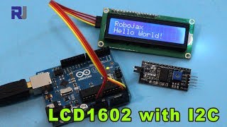 How to use LCD LCD1602 with I2C module for Arduino  Robojax [upl. by Ragucci]