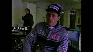 1994 October 19  Karl Wendlinger first F1 test after Monaco crash  Paul Ricard German TV [upl. by Dnomaid]