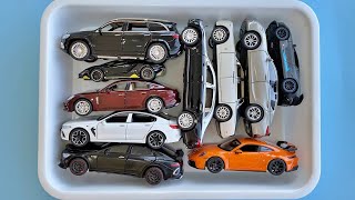 Box Full Of Diecast Cars Maybach Lamborghini Porsche BMW Brabus Mercedes Rolls Royce Bugatti [upl. by Gaughan]