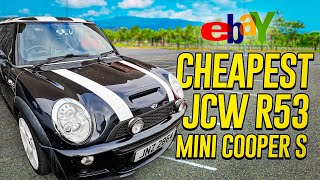 Rare Mini Cooper S R53 Factory JCW Part 1 The cheapest on eBay First Look at what needs sorting [upl. by Amikan]