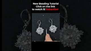 Elegant 12mm Cabochons Earrings  Tutorial seedbeadsearrings beadingtutorials diy [upl. by Adihsaar342]