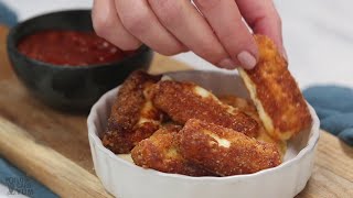 Low Carb Mozzarella Sticks String Cheese  quick and easy dinner recipes videos healthy low carb [upl. by Koetke823]