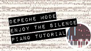 Piano Tutorial  Enjoy the Silence Depeche Mode  Klavier spielen lernen  Anfänger  Synthesia [upl. by Nawram430]