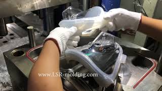 LSR Liquid Silicone Injection Overmolding  Plastic Rubber Over Molding for Full Face Mask [upl. by Aisnetroh]