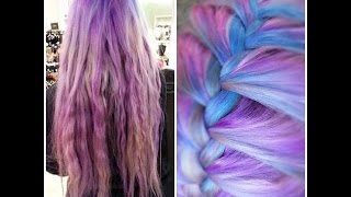 Haare tönen  Lavender  Directions  Plum  Lilac  Violet  verwaschenes Lagoon Blue [upl. by Dremann231]