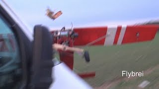 RC CRASH plane into car  Biglift Multiplex vs Master Renault Rc fail [upl. by Assiroc]