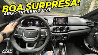 TEST DRIVE NOVO FIAT ARGO TREKKING 2023 MELHOR AUTOMÁTICO DE ENTRADA COM ÓTIMO CONSUMO E SUSPENSÃO [upl. by Rowell469]