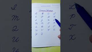 American Cursive Handwriting for Beginners  Cursive writing a to z  Capital letters  Cursive abcd [upl. by Otrebla]