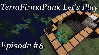 Minecraft TerraFirmaPunk Lp Ep 6 Smoothing Rock and Sieving [upl. by Lundell]