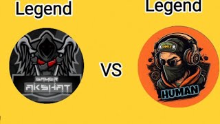 Akshat Gupta Pro 👿 VS The human Gaming  Who Wins  Legend VS Legend  minimiltia [upl. by Juana]