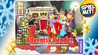 DREI AUSRUFEZEICHEN Adventskalender 2018  Kniffligen Detektiv Fall lösen mit 24 spannenden Rätseln [upl. by Lydia127]