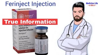 Ferinject Injection use review in hindi  uses  dose  benefits Sideeffects [upl. by Avik]