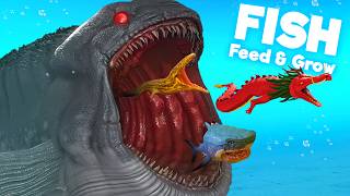 100 Dangerous Sea Creatures in Feed amp Grow Fish [upl. by Berkow]