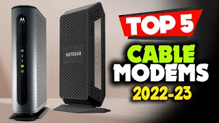 TOP 5 Best Cable Modems 2023 [upl. by Dieball]