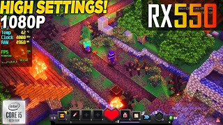 Minecraft Dungeons RX 550  1080p High [upl. by Naida]