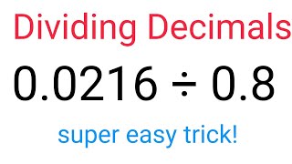 How to Divide decimals easily and correctly fastandeasymaths math divide division decimals [upl. by Simone]