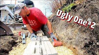 Double Terraced Retaining wall crashes down pt2 [upl. by Lutero]