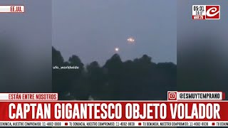 OVNI gigantesco sorprendió a conductores en plena ruta [upl. by Sadiras]