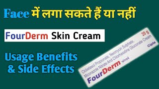 Fourderm Skin Cream Use For Face  Fungal Infection  Neomycin Clobetasol Miconazole Chlorohexidine [upl. by Irrep]