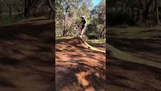 Dunsborough blue and black jump line bike sends mtb subscribe [upl. by Eednak294]