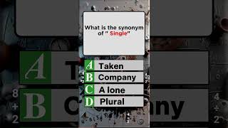 What Is the Best Synonym for Single youtubeshorts shortsviral [upl. by Lune]