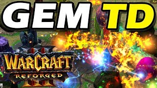 Warcraft 3 Reforged  Custom  Gem TD 3 [upl. by Nylkcaj]