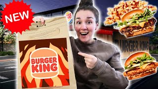 Trying Burger King brand new menu [upl. by Yekcaj]