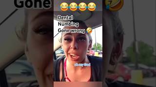 Nunbing the pain 🤣 dental dentistry dentalclinic dentalhealth lol funny shorts fyp omg [upl. by Awuhsoj]