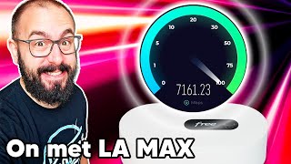 Freebox Ultra  comment jai DÉBLOQUÉ les 8 GIGA de ma connexion FIBRE [upl. by Marlena]