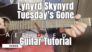 How to play Tuesdays Gone on guitar  Lynyrd Skynyrd [upl. by Aamsa]