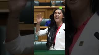 Youngest MP in New Zealand opens with a haka [upl. by Ettenajna]