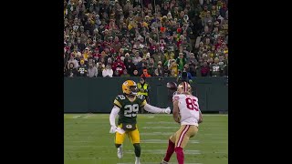 George Kittle catches for a 21yard Gain vs Green Bay Packers [upl. by Ulysses]