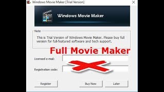 Windows Movie Maker Lisans Sorunu Kesin ve Kalıcı Çözüm Movie Maker Lisans Kodu Sorunu 2017 [upl. by Gnuhn823]