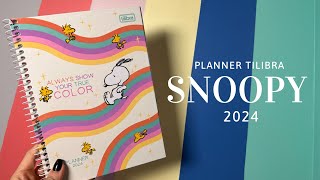 Planner Snoopy 2024 Tilibra  O planner pra quem gosta de cor [upl. by Weaks]