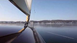 The perfect ice  Ice boats on Lake Geneva [upl. by Atteoj698]