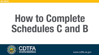 How to Complete Schedules C and B [upl. by Nyahs]