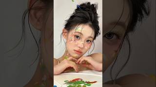 오늘은 내가 바로 화가👩‍🎨🎨 컨셉 메이크업 makeupinspiration douyinmakeup [upl. by Ute]