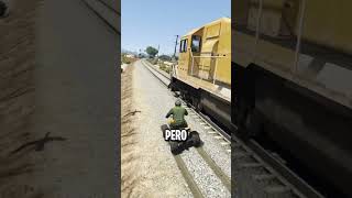 Tren vs Vehículos en GTA 5 gta5 shorts [upl. by Padraig574]