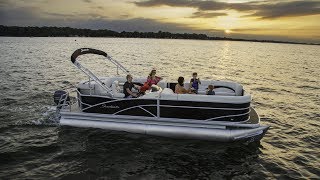 Godfrey Pontoon Boats  Sweetwater Premium 240 SD Slide  Rough amp Salt Water Pontoon [upl. by Aticilef]